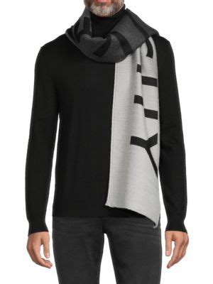 givenchy logo reversible wool blend scarf|Shop Givenchy Logo Wool.